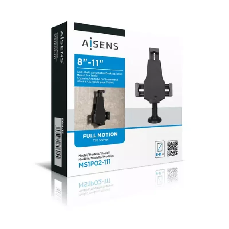 AISENS MS1P02-111 apsauginis planšetės laikiklis 27,9 cm (11") Juoda