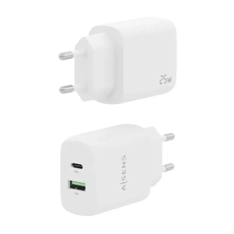 AISENS A110-0758 mobile device charger Universal White AC Fast charging Indoor