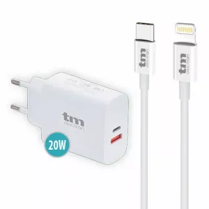 Sieninis įkroviklis TM Electron 20 W Lightning/USB-C (1 vnt.)