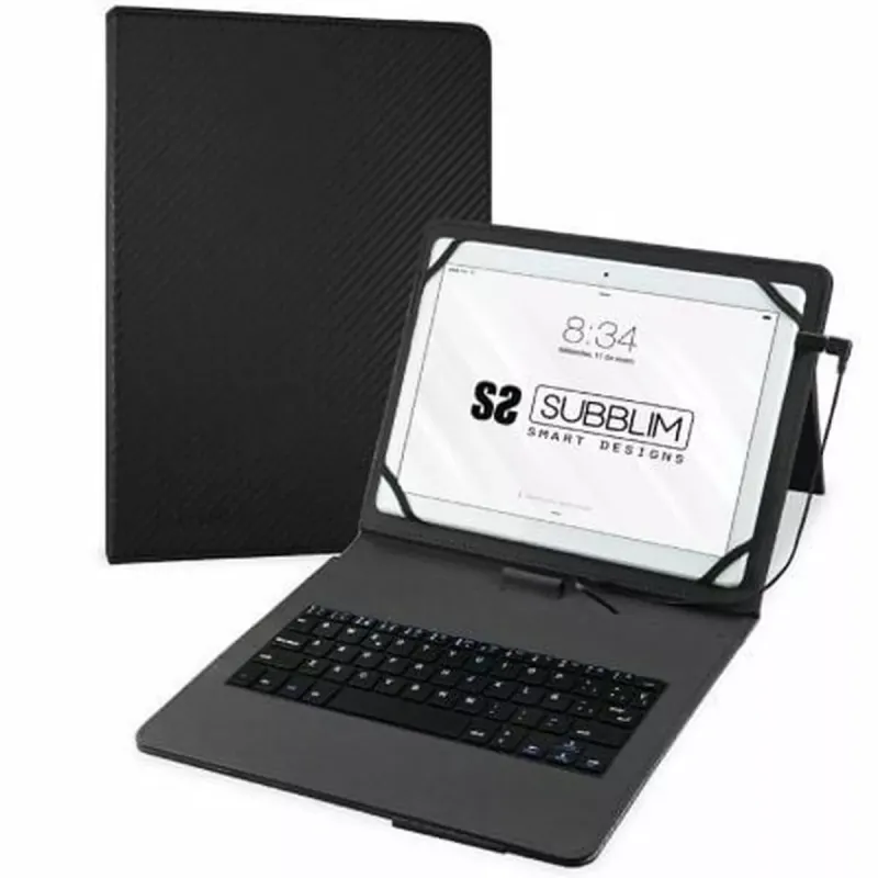 Planšetės ir klaviatūros dėklas Subblim SUB-KT1-USB001 Juoda Ispaniška Qwerty