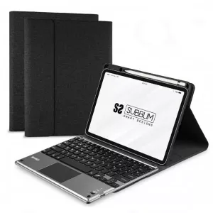 Planšetės ir klaviatūros dėklas Subblim SUB-KT4-BTPI50 Ispaniška Qwerty Juoda Spalvotas iPad Pro 11″