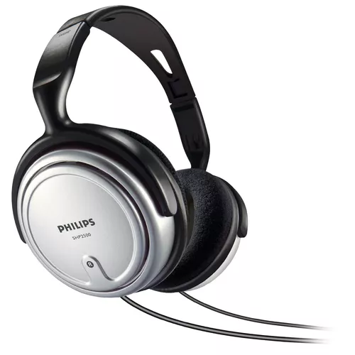 Philips SHP2500/10 Ausinės be mikrofono ir ausinės su mikrofonu Vielinis Su lankeliu Muzika Juoda, Sidabras