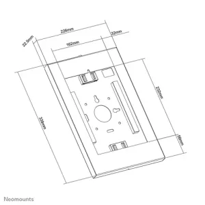 Neomounts WL15-650WH1 apsauginis planšetės laikiklis 27,9 cm (11") Balta