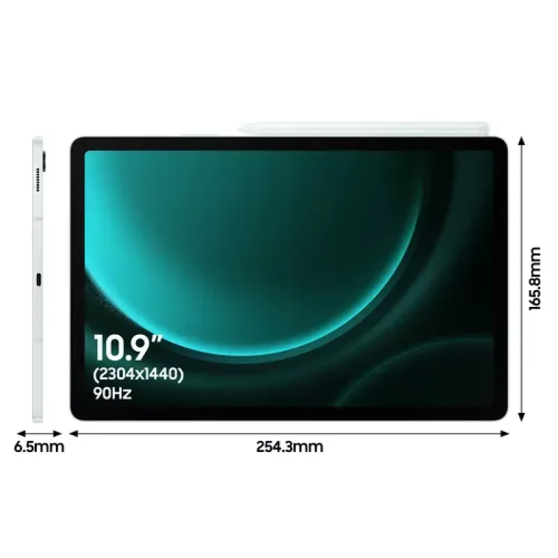 Samsung Galaxy Tab SM-X510NLGAEUB tablet Samsung Exynos 128 GB 27.7 cm (10.9") 6 GB Wi-Fi 6 (802.11ax) Android 13 Green