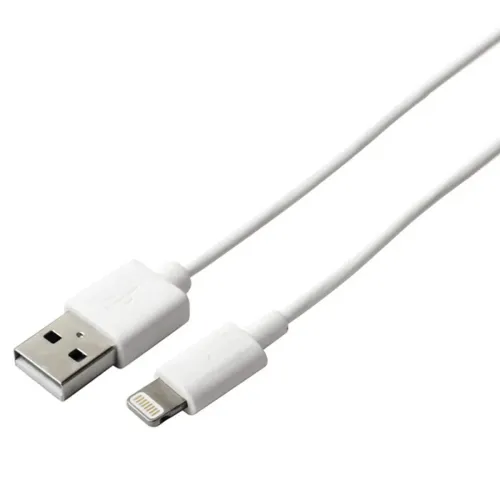USB - Lightning kabelis KSIX Apple-compatible Balta