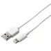 USB - Lightning kabelis KSIX Apple-compatible Balta